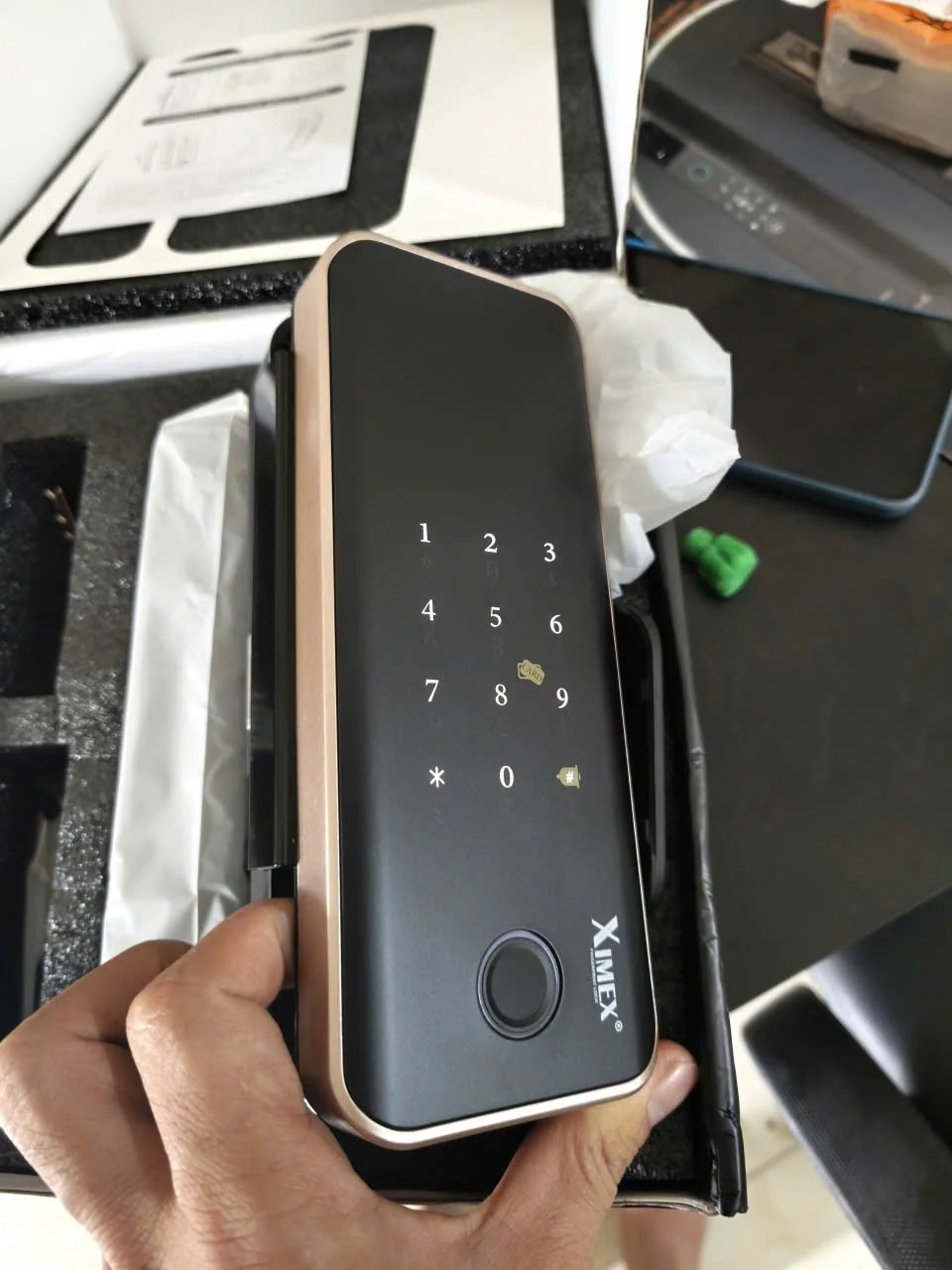Khóa Vân Tay Cửa Kính XIMEX G05_1 Khóa Vân Tay Cửa Kính XIMEX G05